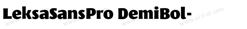 LeksaSansPro DemiBol字体转换